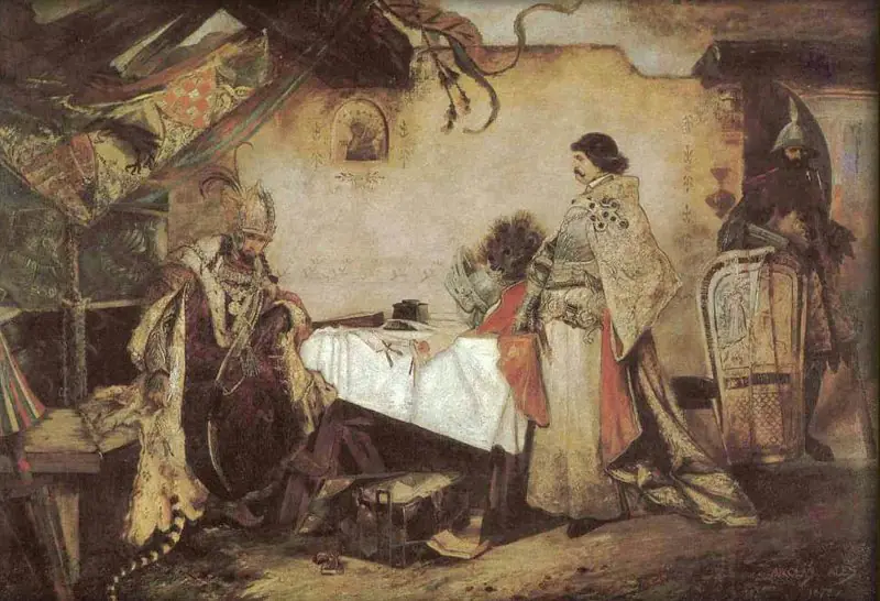 Setkání panovníků – historický obraz