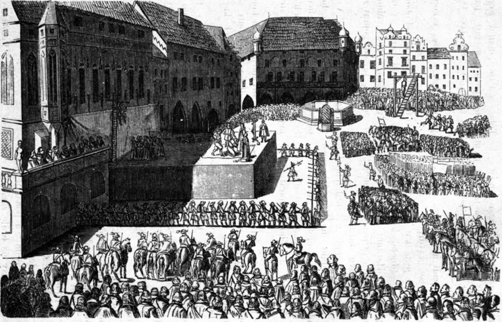 Staroměstská exekuce – historická rytina